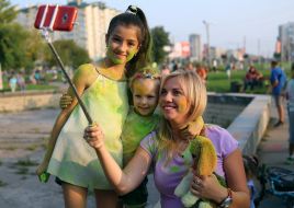 The festival of colors Holi