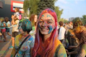The festival of colors Holi