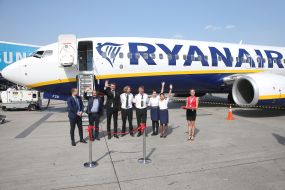 Launch of the first Ryanair flight from Kiev