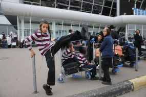 Hasidim at the airport