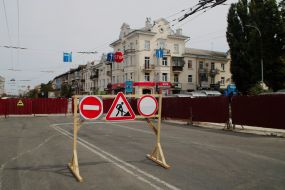 Road sign "Repair work"