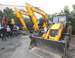 Excavators and tractor