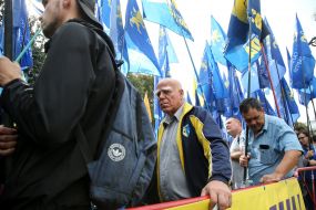 Участники акции за принятие Избирательного кодекса