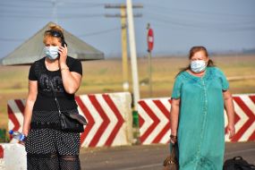 Women in gauze bandages