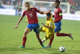 Tomas Soucek, Ruslan Malinovsky and Theodor Gebre Selassie