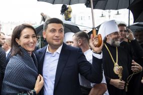 Владимир Гройсман с супругой Еленой