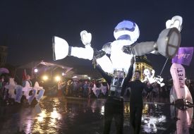 Театрализованное шествие по случаю открытия фестиваля театров кукол "pUp. Pet"