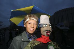 Участник театрализованного шествия