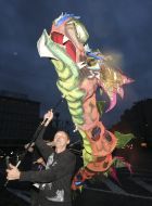 Театрализованное шествие по случаю открытия фестиваля театров кукол "pUp. Pet"