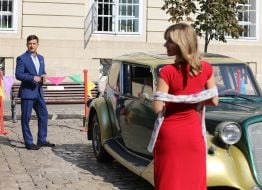 Volodymyr Zelensky and  Anastasia Korotka