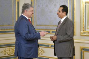Петр Порошенко и Халед Аль-Абуди