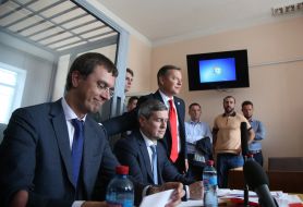 Sergey Rybalka, Oleg Lyashko. Vladimir Omelyan and Alexander Lysak