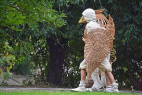 Animators in the costumes of fairy tale heroes