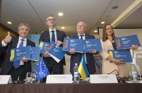 Francis Malizh, Stefan Schleuning, Stepan Kubiv and Mariana Kaganyak