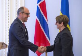 Andrey Parubiy and Tone Wilhelmsen Tryoen