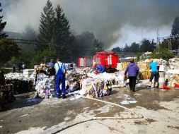 Elimination of fire at the cardboard combine in Zhitomir
