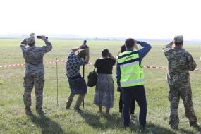 Rescuers and observers