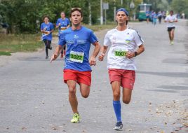 Runners overcome the distance during