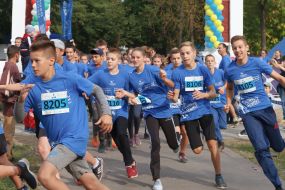 Participants in the charity half marathon