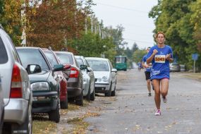 Runners overcome the distance during