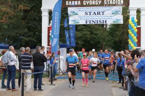 Participants in the charity half marathon