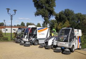 Special machinery for the care of the park