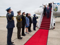 Petr and Marina Poroshenko arrived in Washington
