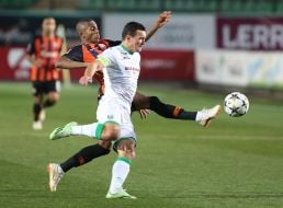 The game moment of the match