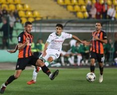 The game moment of the match