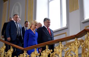 Julia Svitlychna and Petro Poroshenko