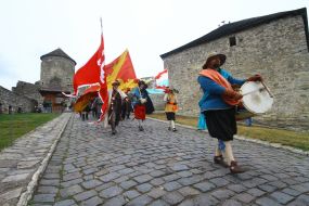 Participants of the International Military Historical Festival