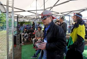 The participant of the championship on the drones racing