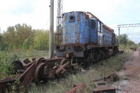 Locomotive at Yaniv station