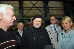 Alexander Turchinov and Julia Svetlichnaya