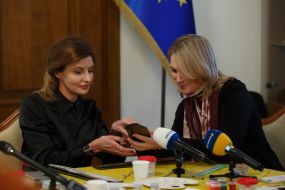 Marina Poroshenko and Maria Ionova
