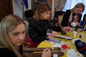 Marina Poroshenko and Maria Ionova