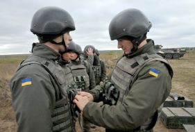 Cadets during field training at the site