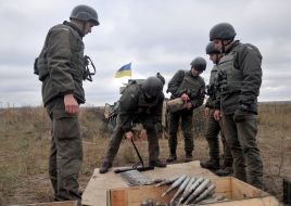 Cadets during field training at the site