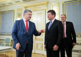 Petr Poroshenko and Miroslav Laichak