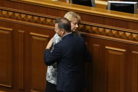 Tatyana Yuzkova and Oleg Lyashko