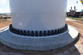 Construction of the Seaside wind farm