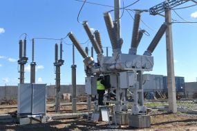 Construction of the Seaside wind farm