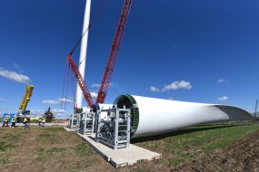 Construction of the Seaside wind farm