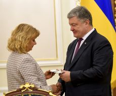 Petr Poroshenko and Tatyana Yuzkova
