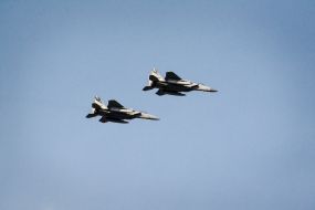 Истребители ВВС США F-15C / D в воздухе