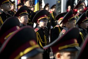 Dedication of school children to cadets