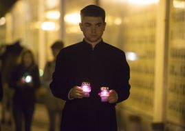 Participant of the action "Light a candle!"