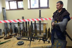An exhibition in the House of Warriors in Lviv