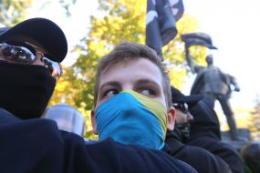 Participants of "action on the decommissioning of Soviet idols" 