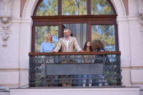 Grigory Kozlovsky with his family